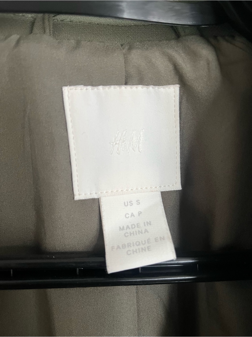 H&M Olive Trench-Style Coat - Picture 2 of 5